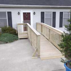 Pennsylvania exterior wood wheelchair ramp