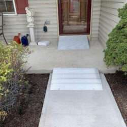 Short metal wheelchair transition ramps in Pennsylvania